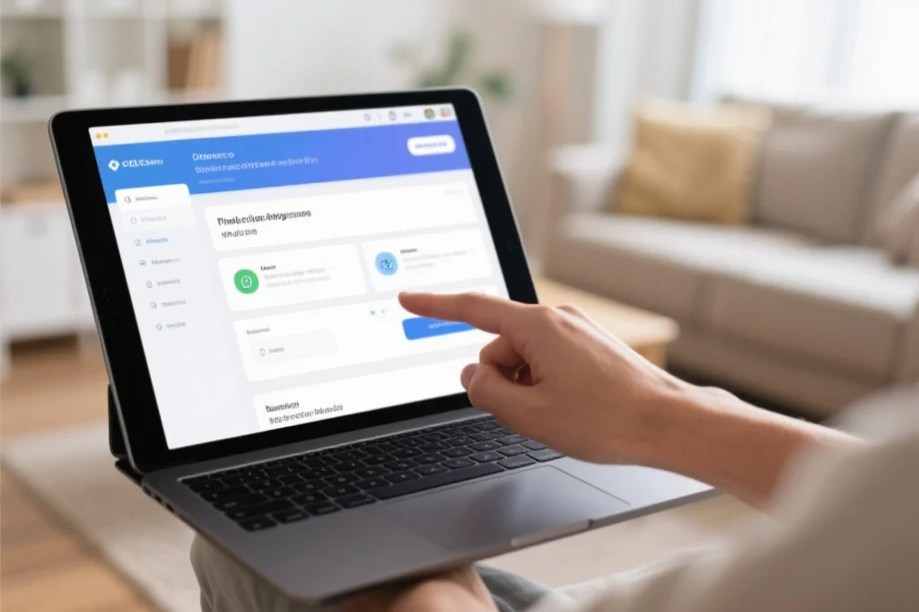 用户成功访问在线平台界面