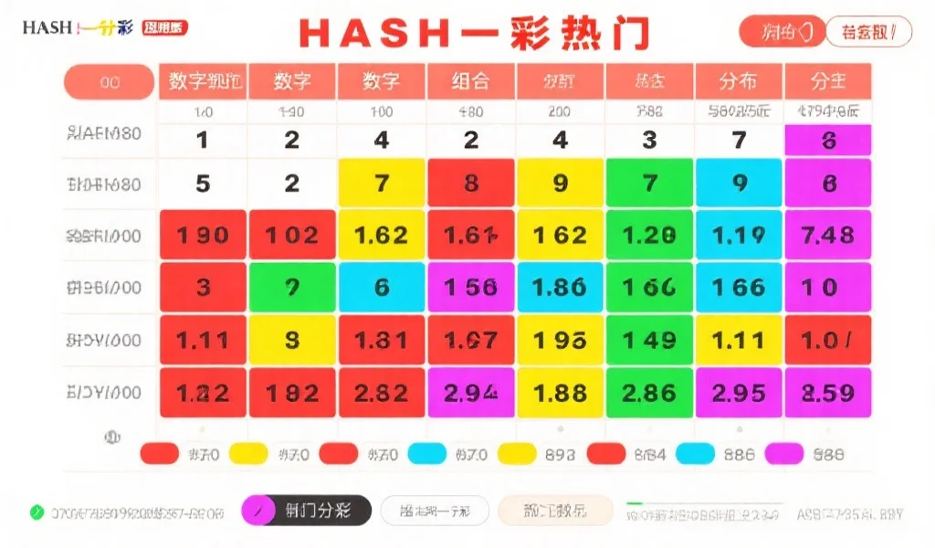 趣味数据观察：哈希一分彩热门数字组合游戏趋势解析
